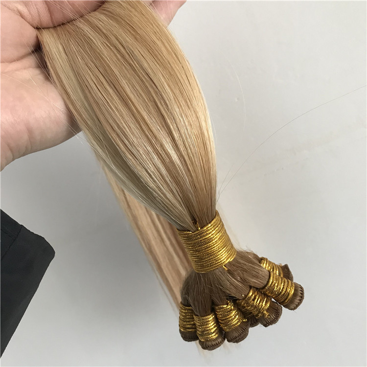 Hot human full cuticle hand tied wefts and good reviews X220